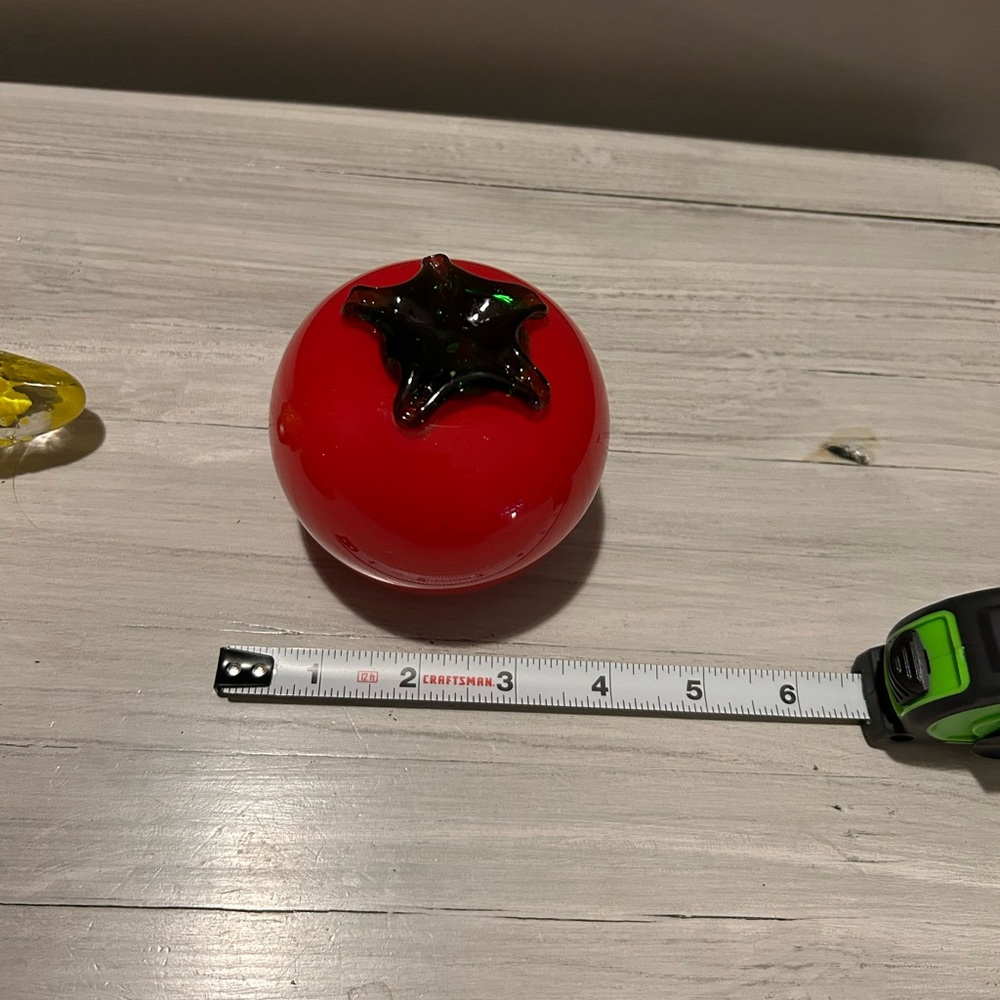Blown glass tomato